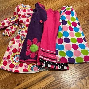 Set of 4 4T dresses